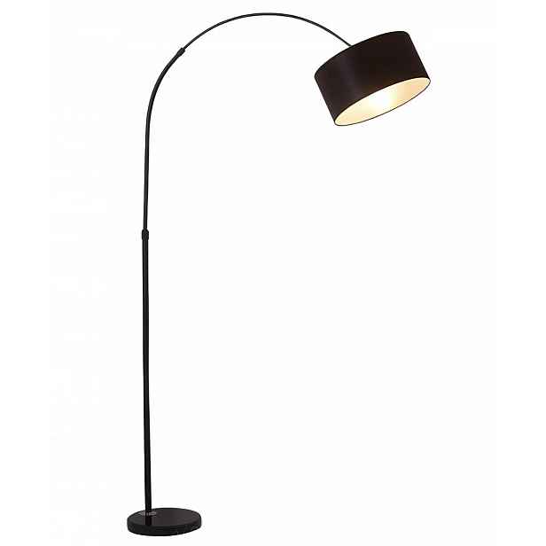 Led podlahová lampa E27 flexibilní husí krk pro čtení 175 cm černá