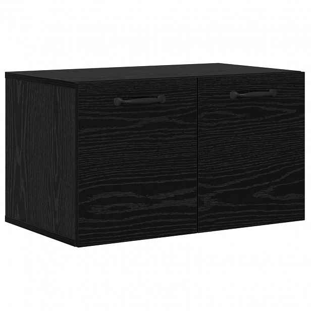 vidaXL Nástěnná skříňka 60 x 36,5 x 35 cm Kompozitní dřevo Černý dub