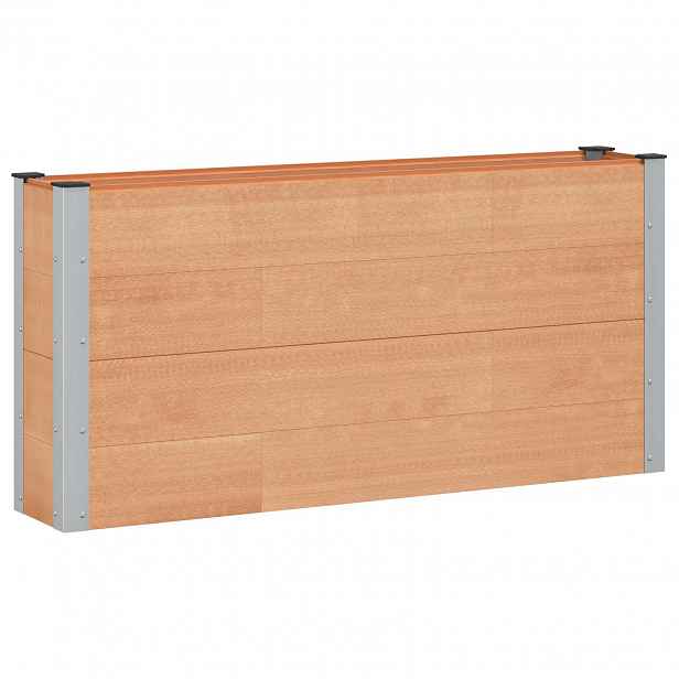 vidaXL Zahradní vyvýšený záhon Hnědá 150 x 30 x 72 cm WPC a hliník