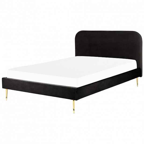 Beliani ČALOUNĚNÁ POSTEL 160/200 cm Černá Flayat