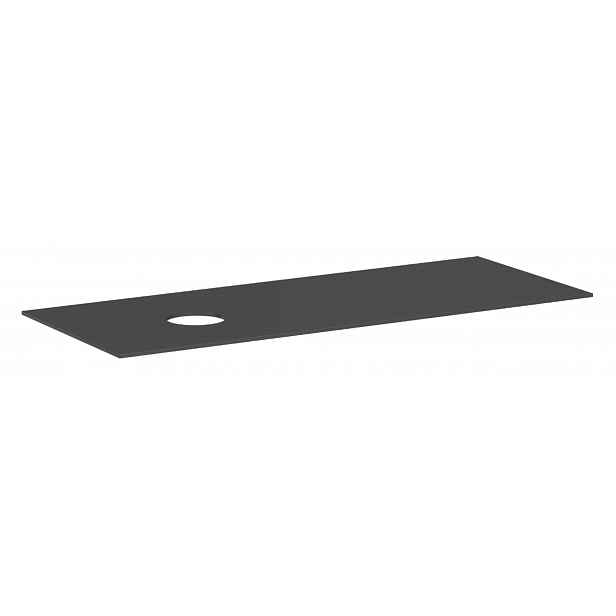 Hansgrohe Xevolos E - Deska pod umyvadlo, 137x55 cm, výřez vlevo, matná šedá 54333760