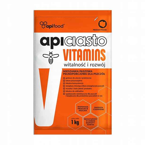 Apiciasto krmivo pro včely s Vitamíny 1 kg