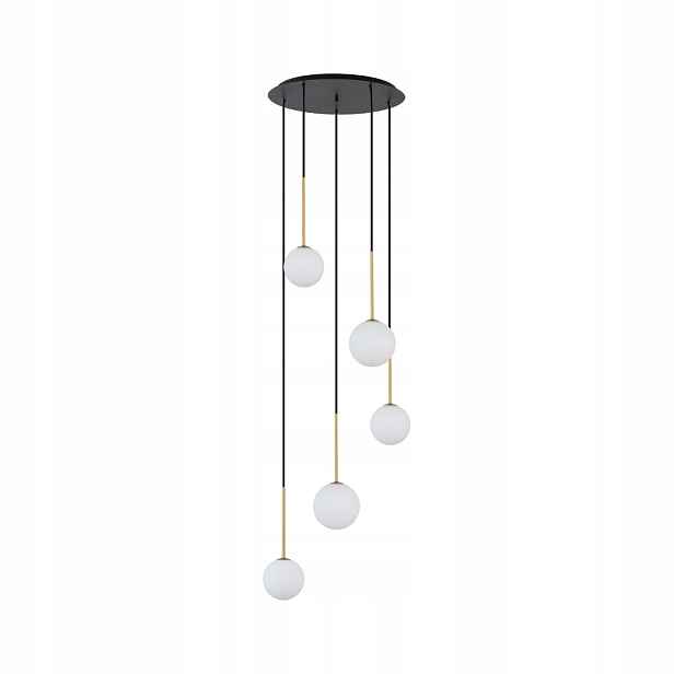Černá závěsná lampa Karo nad jídelní stůl Nowodvorski