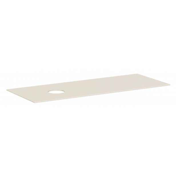 Hansgrohe Xevolos E - Deska pod umyvadlo, 137x55 cm, výřez vlevo, matná béžová 54333780