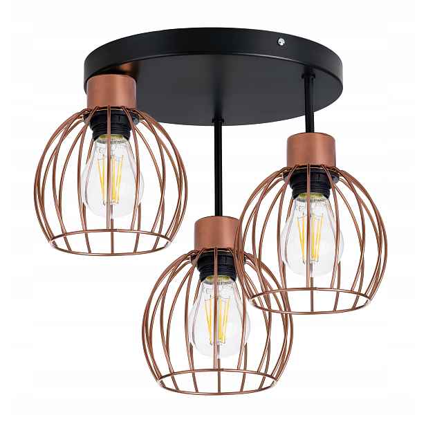 Lampa stropní svítidlo stropní lustr loft drát koule E27