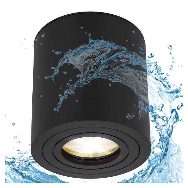 Led nástěnné svítidlo GU10 Tuba Stropní svítidlo do koupelny Voděodolné 2ks