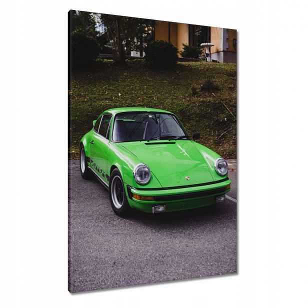 Obrazy 70x100 Zelené Prosche SportCar