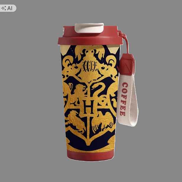 Termohrnek termoska velká ocelová láhev na pití Harry Potter Hogwarts 500 ml 0,5 l