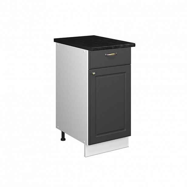 Vicco SPODNÍ SKŘÍŇKA PRO DŘEZ/VARNOU DESKU Fame-Line Anthrazit-Gold Landhaus 40 cm , PD Antracit
