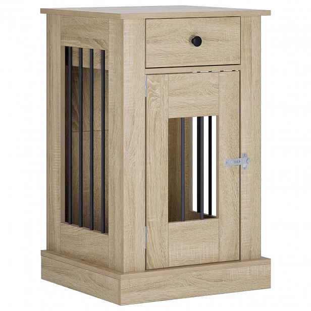 vidaXL Nábytek pro psí kotec Dub sonoma 50 x 47,5 x 80 cm