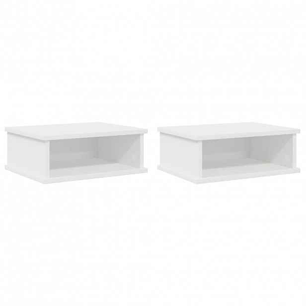 vidaXL Noční stolek 2 ks Bílá 40 x 31 x 15 cm Kompozitní dřevo