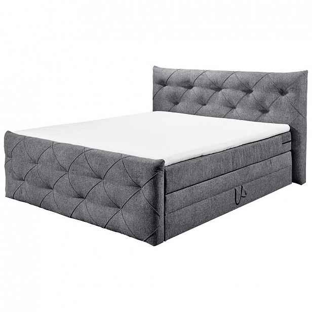 Boxspring postel Tarragona Antracitová 180x200 Cm