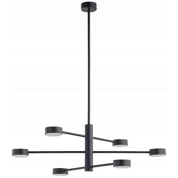 Lustr Orbit Černý 6xGX53 Závěsná lampa do pokoje do obývacího pokoje