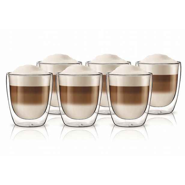 Sada 6 Ks Termosklenice 300 ML Na Kávu Latte