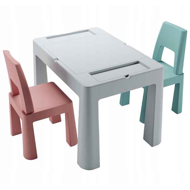 Teggi TI-011-174 Komplet Multifun 1+2 šedý/růžový/tyrkysový