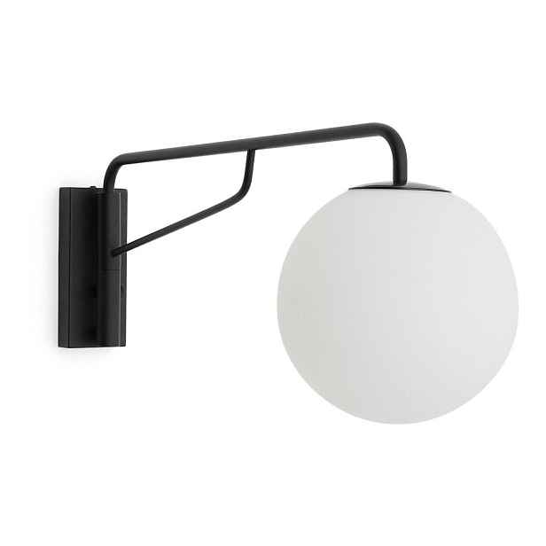 Bílé/černé nástěnné svítidlo ø 20 cm Eilo – Kave Home