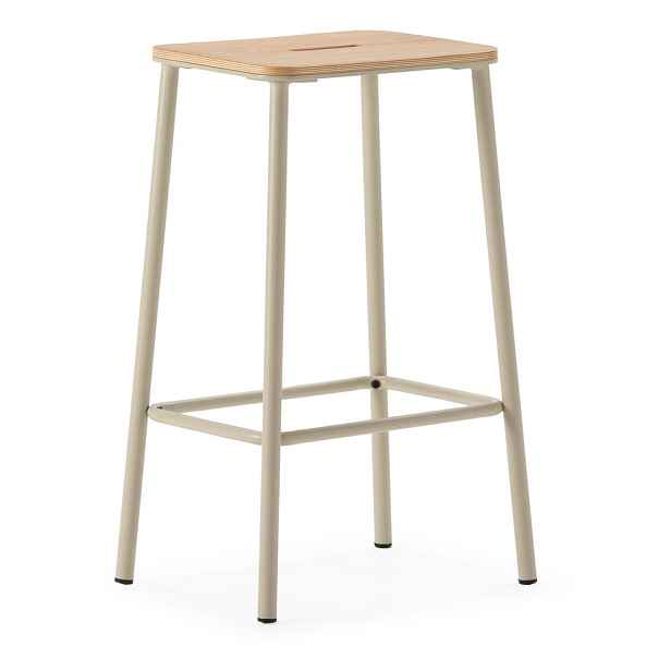 Krémové barové stoličky v sadě 2 ks (výška sedáku 65 cm) Abba – Marckeric