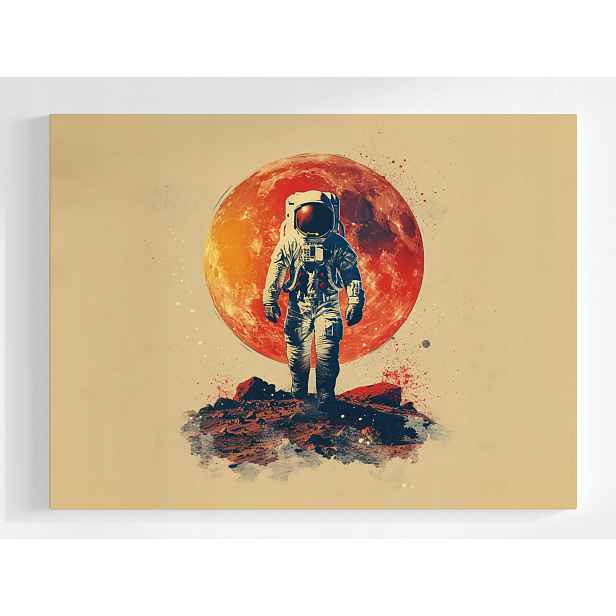 Obraz Na Plátně Canvas Astronauta Mars Kosmos Červená Planeta 80x60