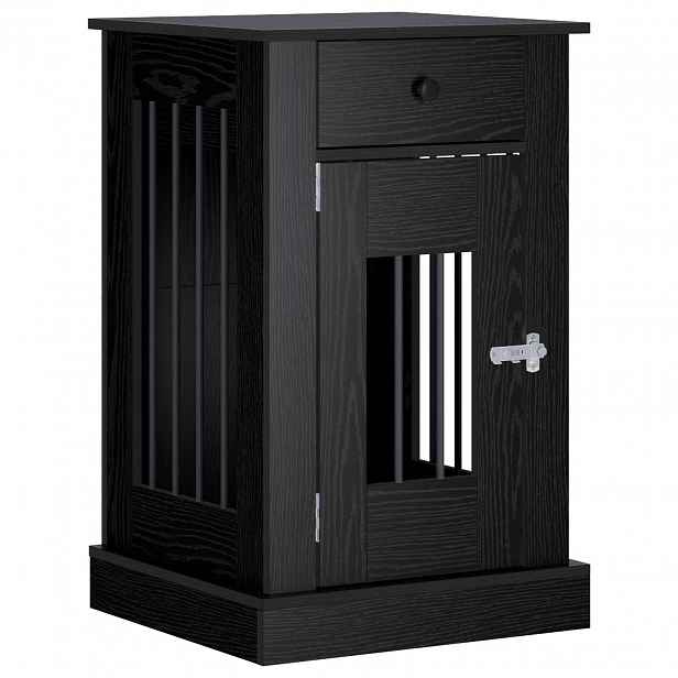 vidaXL Nábytek pro psí kotec Černý dub 50 x 47,5 x 80 cm