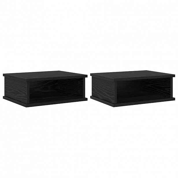 vidaXL Noční stolek 2 ks Černý dub 40 x 31 x 15 cm Kompozitní dřevo