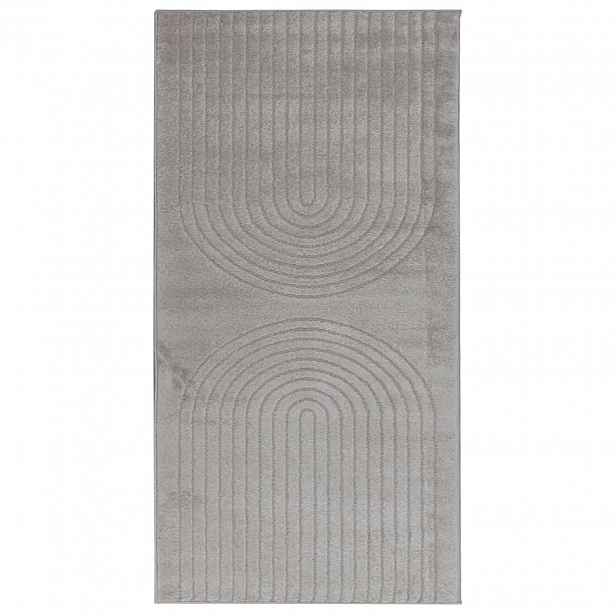 vidaXL Vnitřní koberec GALATI Šedá 80 x 150 cm Polyester Medium Pile