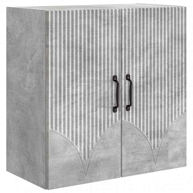 vidaXL Nástěnná skříň 59 x 31 x 60 cm Kompozitní dřevo Betonově šedá