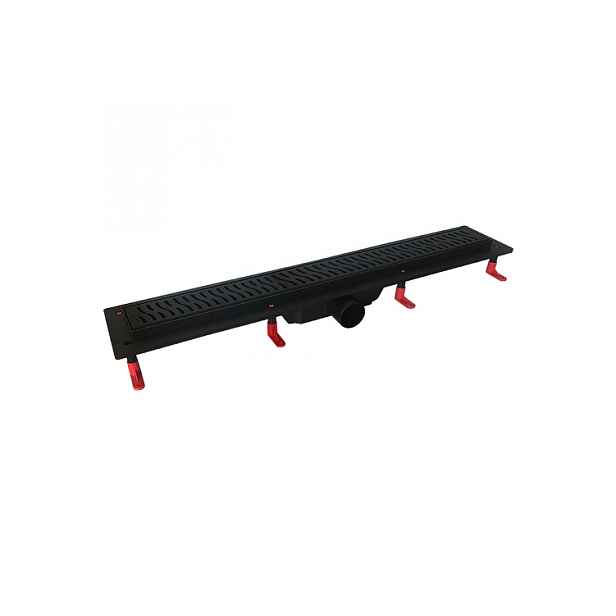 HOPA STANDARDline BLACK HARMONY 700 - černý lineární plastový žlab 700 mm