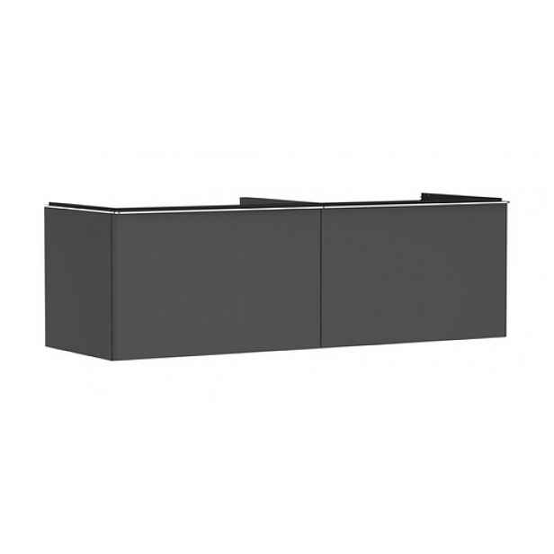 Skříňka pod umyvadlo pod desku Hansgrohe Xelu Q 156x49,5x55 cm šedá matná 54071000