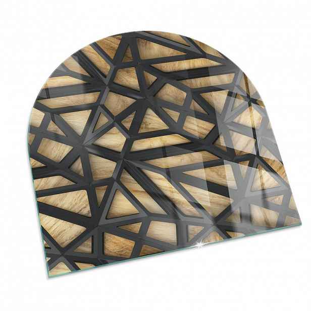 TULUP PODLOŽKA POD KRB 100x100 cm - Geometrie se dřevem