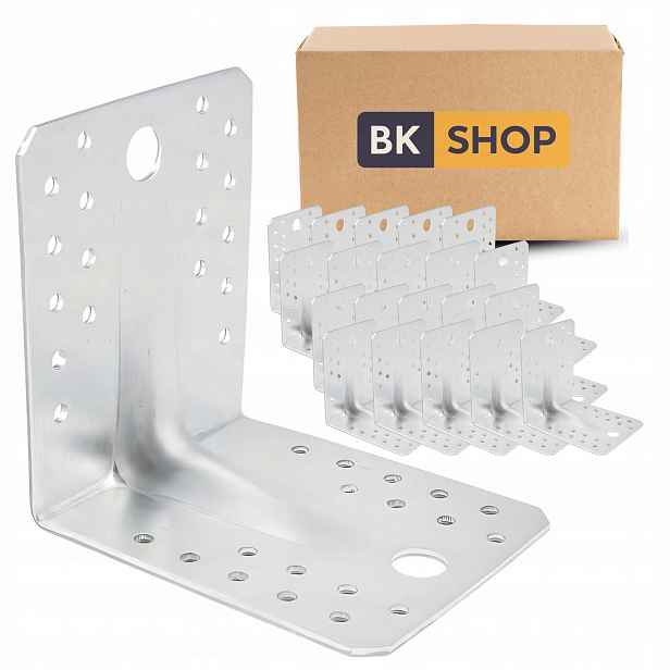 Úhelník KP2 montážní tesařský s prolisem 105x105x90x2,5 20 ks