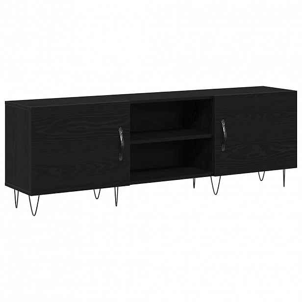 vidaXL Sestava TV skříněk 150 x 30 x 50 cm Černý dub Kompozitní dřevo