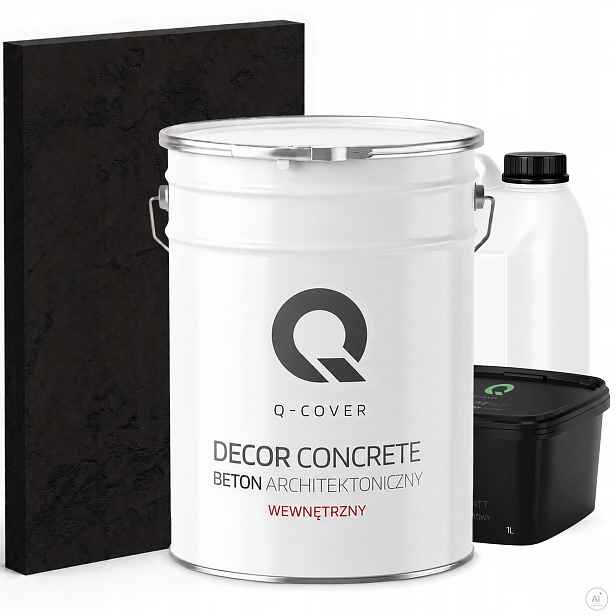 Vnitřní Architektonický Beton Set Černá Ral 9005 19kg Komplet 10m2