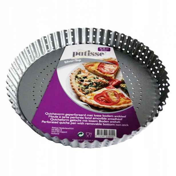 Forma na quiche Patisse Silver-Top P03573 28 cm perforovaná