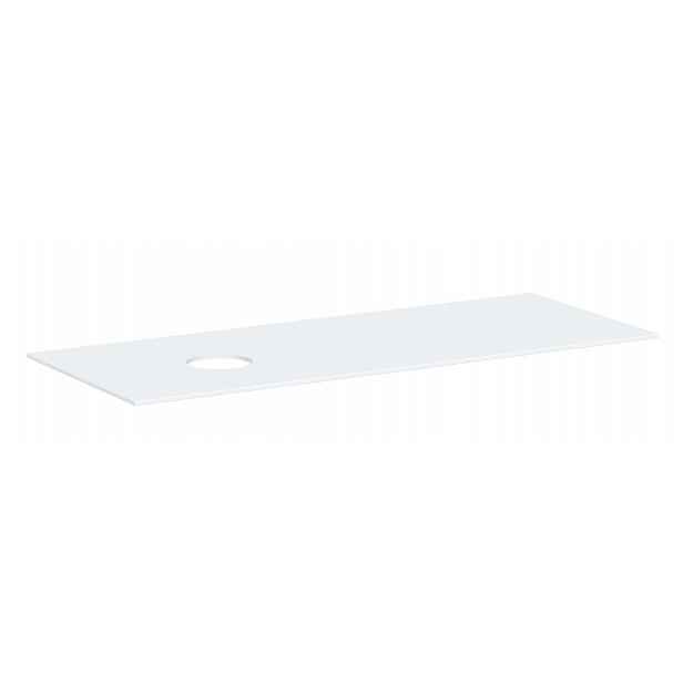 Hansgrohe Xevolos E - Deska pod umyvadlo, 137x55 cm, výřez vlevo, matná bílá 54333700