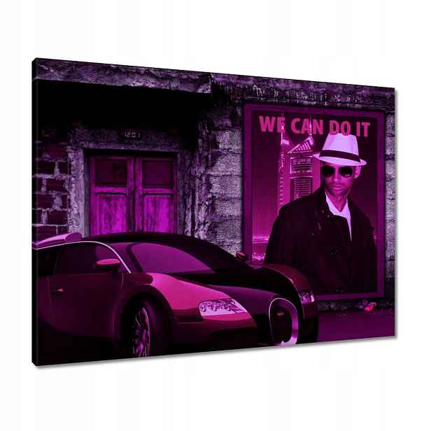 Obrazy 80x60 Fialové Bugatti