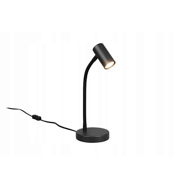 Rl Taryn stolní lampa černá kovová flexibilní rameno GU10 mini 5W