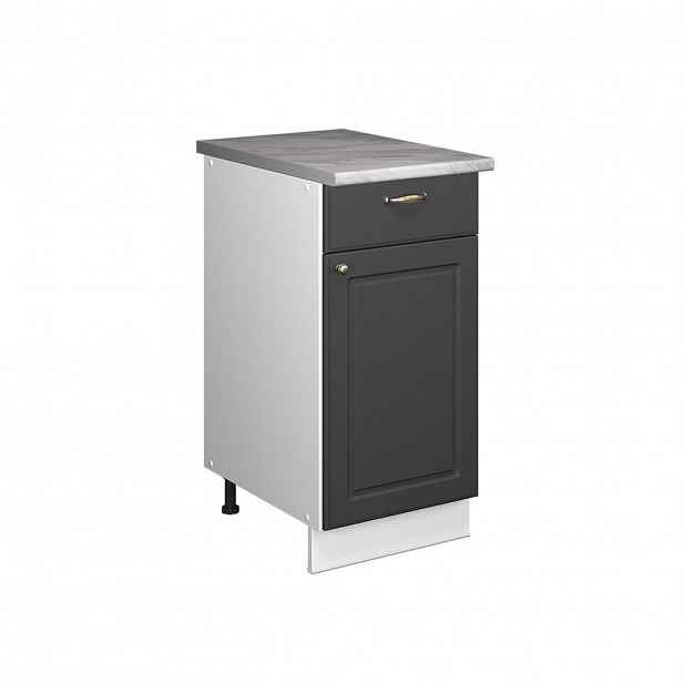 Vicco SPODNÍ SKŘÍŇKA PRO DŘEZ/VARNOU DESKU Fame-Line Anthrazit-Gold Landhaus 40 cm , PD Mramor