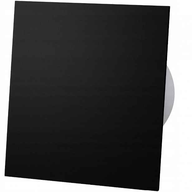 100 mm Ventilátor S Časovým Spínačem Panel Černý Mat Plexi