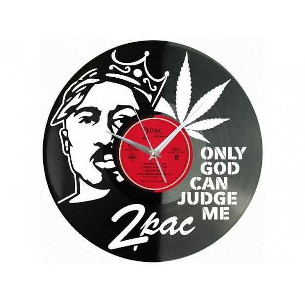 2Pac Dárek Originální dekorace do domu Hodiny z vinylové desky