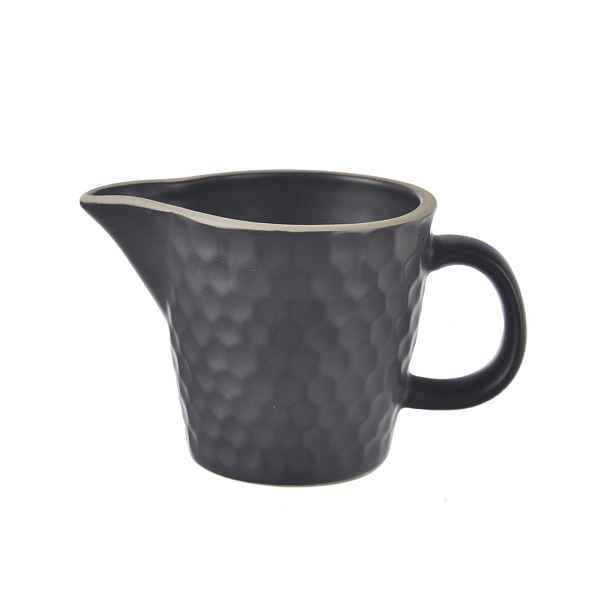 Černá keramická konvička na mléko 100 ml Tea Time – Orion