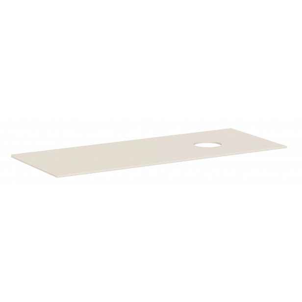 Hansgrohe Xevolos E - Deska pod umyvadlo, 137x55 cm, výřez vpravo, matná béžová 54334780