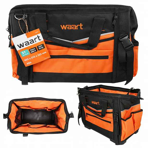 Waart Taška Na Nářadí 450x240x320 mm Uzavřená 31 kapes Nylon 600D Velká
