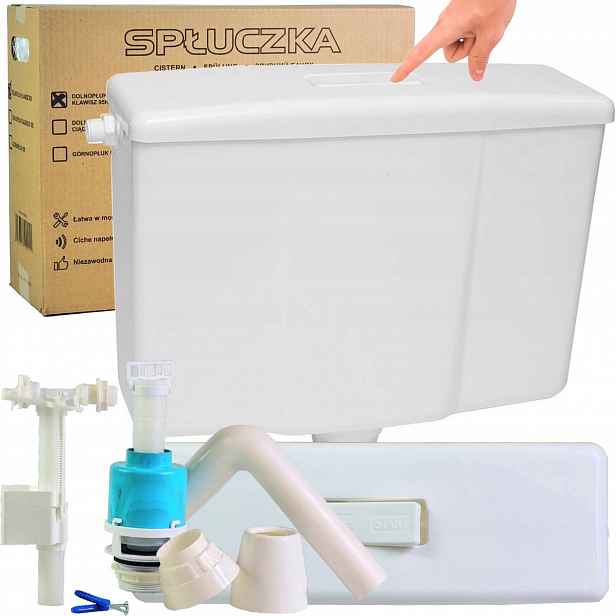 Wc Splachovací Nádržka Spodní Kompakt Start Stop Včetně vypouštěcího a napouštěcího ventilu