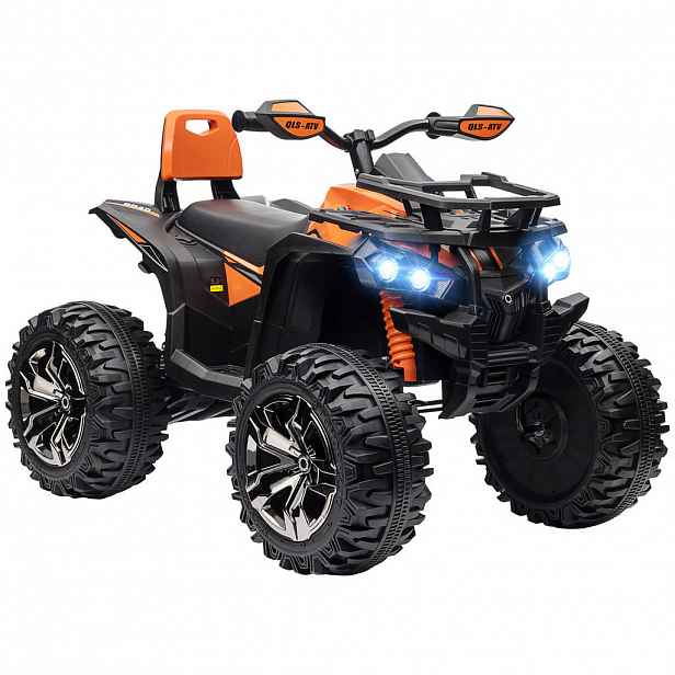 HOMCOM DĚTSKÉ ELEKTRICKÉ VOZIDLO, oranžové, kov, plast, 100D x 65Š x 73V cm