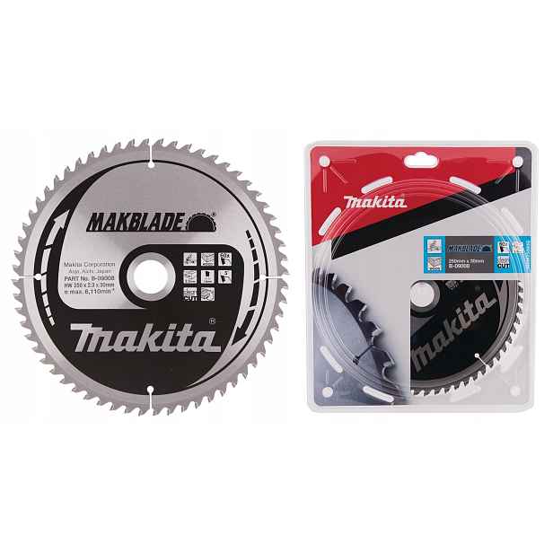 Makita B-09008 Řezací Kotouč Makblade Na Dřevo 250 x 30 mm 60Z x 2,3 mm