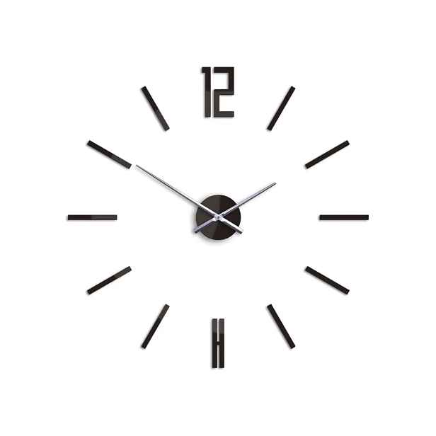 ModernClock 3D nalepovací hodiny Carlo wenge