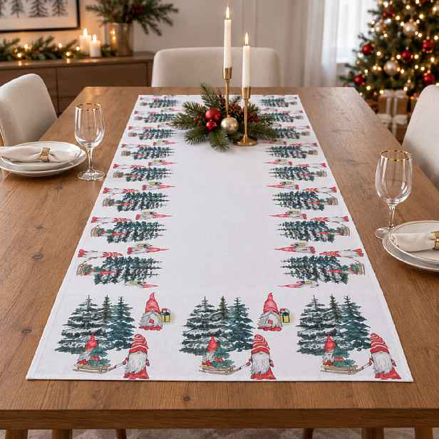 Vánoční běhoun na stůl CHRISTMAS ELF 60x120 cm