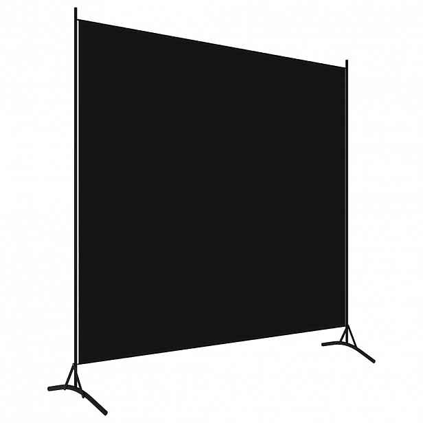 vidaXL Paraván černý 175 x 180 cm textil