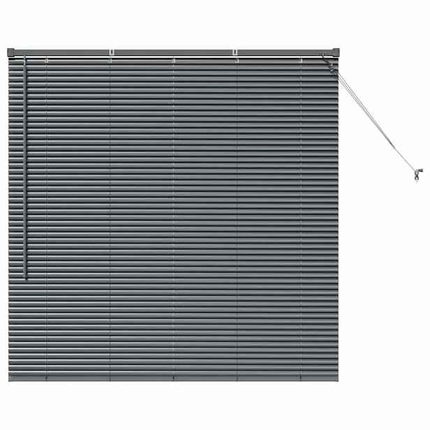 vidaXL Venet školní žaluzie Tmavě šedá 130 x 135 cm 25 mm Hliník
