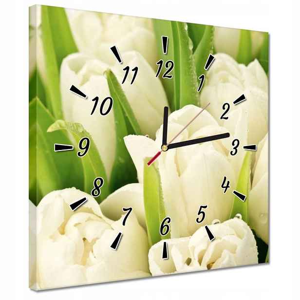 30x30 Jemné tulipány Hodiny